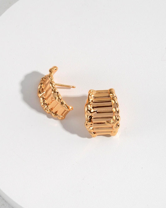 18K Gold Plated Vermeil Minimalist Earrings