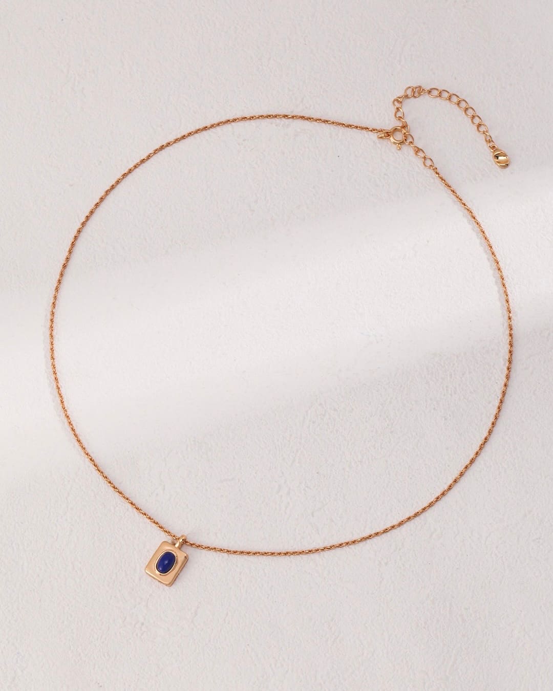 18K Gold Plated Vermeil Lapis Lazuli Necklace