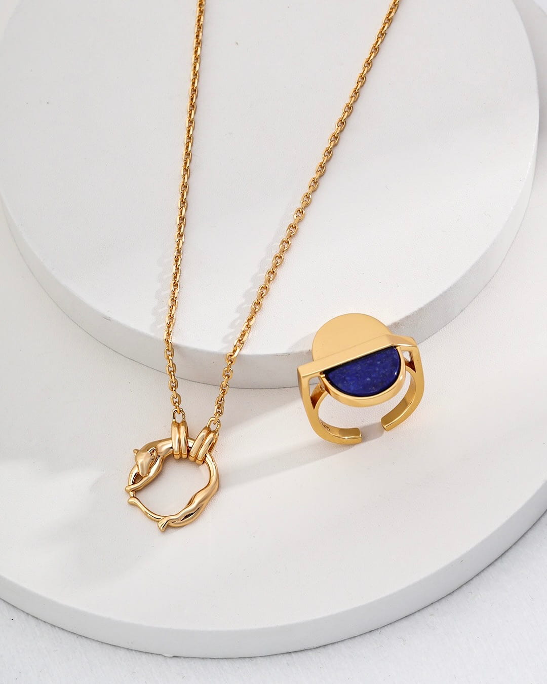 18K Gold Plated Vermeil Vintage Elegance Minimalist Necklace