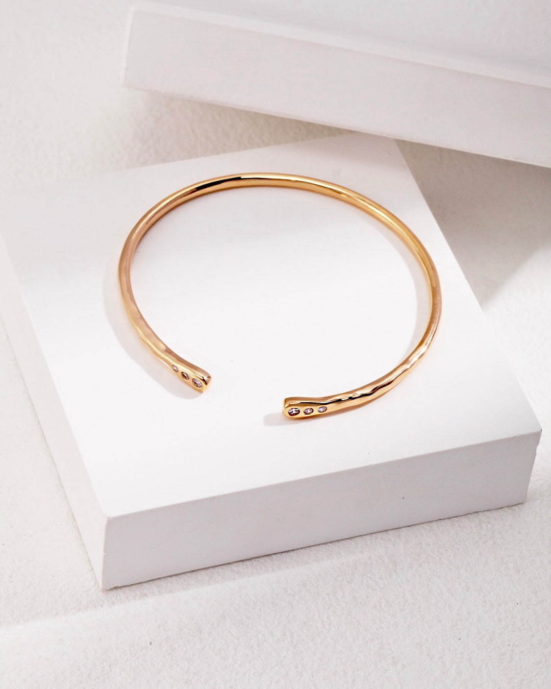 18K Gold Plated Vermeil Minimalist Cuff Bracelet